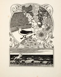 Krotký racek, ze Sto anekdot o zvířatech, hospoda. 1924 (rytina)