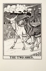 The Two Asses, from Fontaine Fables, pub. 1905