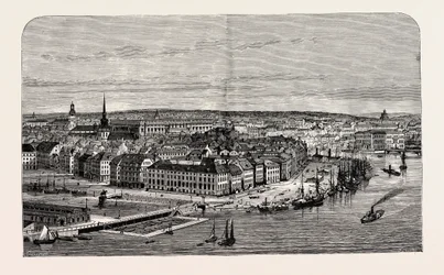 Stockholm, Švédsko (rytina)