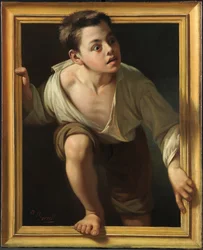 Escaping Criticism (Escaping Criticism) - Borrell del Caso, Pere (1835-1910) - Olej na plátně - 1874 trompe-l