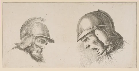 Dvě hlavy starých vojáků, po roce 1641.
