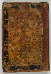 Původní vazba z S1986.44.1, možná Tabriz, Iran, Safavid period, 1549-50 (neprůhledný akvarel a lak)