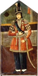 Portrét F. Nasir al-Din Shah, asi 1850