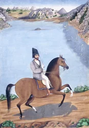 Portrét mladého muže na koni, c.1840