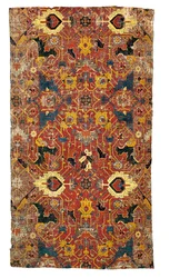 Fragment koberce s medailonem Tabriz, Severozápadní Persie