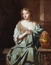 Portrét Mary Davisové, herečky (olej na plátně)