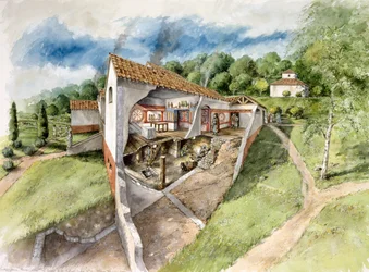 Lullingstone Roman Villa, c4. století, c1990-2010