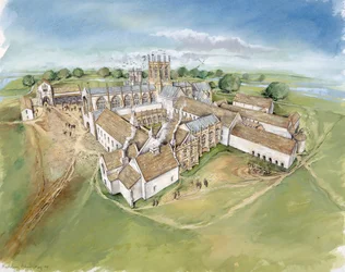 Muchelney Abbey, c16. století, c1990-2010