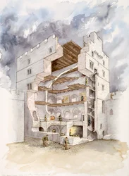Hrad Norham, polovina 15. století, 1990-2010