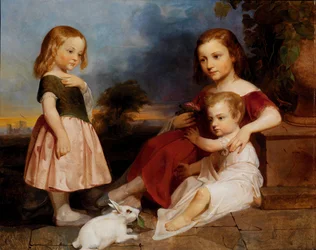 Portrét dětí Downer, 1850.