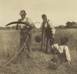 In the Barley-Harvest, Suffolk, 1888 (hlubotisk)