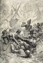 Egyptská expedice: Zničení Orientu v bitvě na Nilu (bitva u Aboukiru) v srpnu 1798 (bitva v zátoce Aboukir: zničení L