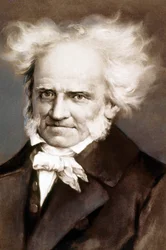 Německý filozof Arthur Schopenhauer (1788-1860) fotografie po obraze od Petera Kramera