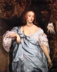 Elizabeth Bagot, hraběnka z Falmouthu, kolem 70. let.