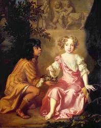 Lady Charlotte Fitzroy (1664-1719), pozdější hraběnka z Lichfieldu (olej na plátně)