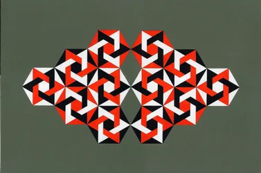 Hexagramy, 2009 (akryl na plátně)