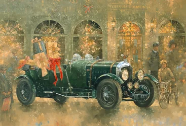 Vánoce ve Fortnum and Masons (olej na plátně)