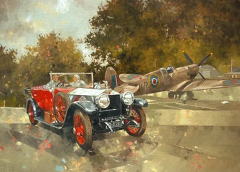 Ghost and Spitfire (olej na plátně)