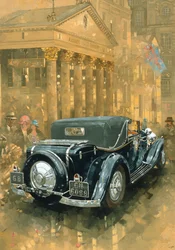 Phantom in the Haymarket (olej na plátně)
