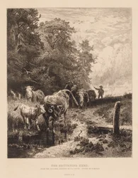 Vracející se stádo, c. 1885.