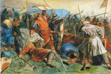 Svatý Olav v bitvě u Stiklestadu, 1859