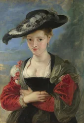 Portrét Susanny Lundenové, Slaměný klobouk, 1622-1625