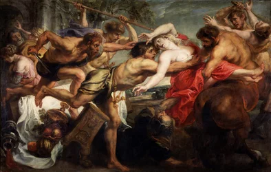 Únos Hippodamie neboli Lapithové a Kentauři, 1636-1638