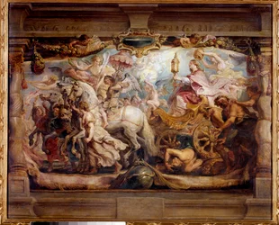 Triumf církve nad zuřivostí, nesvorností a nenávistným obrazem od Petera Paula (Pierre-Paul) Rubense (nebo Petra Pavla nebo Petruse Pauluse) (1577-1640) 17. století. Madrid, muzeum Prado