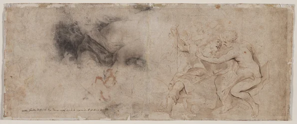 Venus Disarming Mars, Drapery Study, c. 163235.