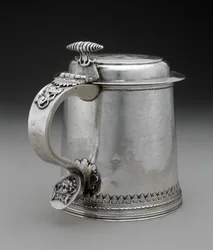 Tankard, c. 1710 (stříbro)
