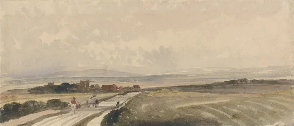 A Yorkshire Road (akvarel a grafit na papíře)
