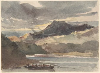 Studie k „Přívozu“ - Snowdon od Llyn Padran, Severní Wales