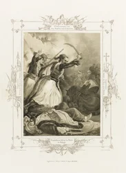 Christos Anagnostaras z alba řeckého hrdinství, cca 1835