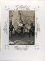 Constantine Kanaris zničí palbou tři turecké lodě z linie u Tchesme From the Album of G