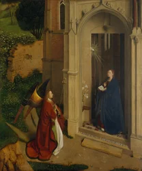 The Annunciation, c.1450 (olej na dřevě)