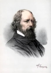 Alfred Tennyson, první baron Tennyson, anglický básník, c1890.