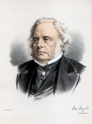 John Bright, britský radikální a liberální státník, c1890.