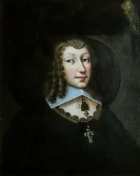 Christine Marie Francouzská 1606-1663, vévodkyně Savojská v vdovském oděvu, 1638-1640.
