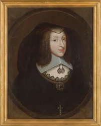 Christine Marie Francouzská 1606-1663, vévodkyně Savojská v vdovských šatech, c. 1640.