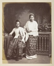 Portrét barmského muže a manželky, Fotograf: Klier, Philip Adolphe Gladstone Collection