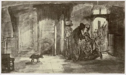 Rembrandt, Tobiat žehná Tobiášovi