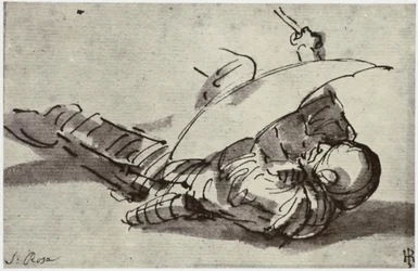 Salvator Rosa, Zraněný voják