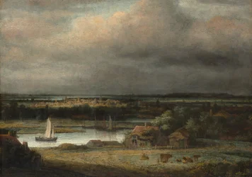 Wide River Landscape, ca. 1648-49.