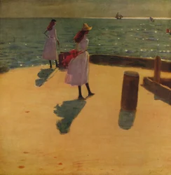 Na molu Walberswick, c1887, c1915
