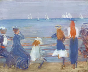Sledování regaty v Cowes, 1892