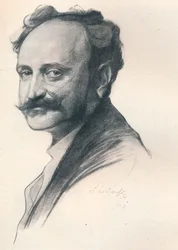 Skica Portrét Dr. Julese De Wlassicse, maďarského ministra školství, c1901 1901-1902. Umělci: Fulop Laszlo, Philip A de Laszlo.