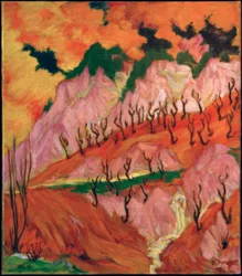 Jarní obrázek v Bündnerlandu, (Jaro v Bündnerlandu)