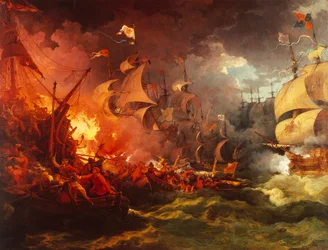 Porážka španělské armády, 8. srpna 1588