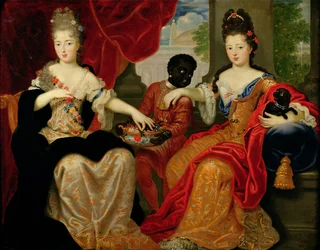Portrét Francoise-Marie de Bourbon (1677-1749) a Louise-Francoise de Bourbon (1673-1743)