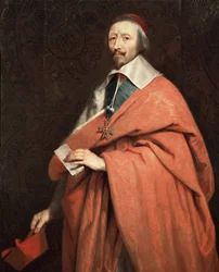Portrét Armanda Jean du Plessis, kardinála de Richelieu (olej na plátně)